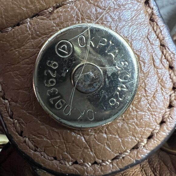 Michael Kors Astor Ring Handbag Camel Brown Tassel MK Purse Pebbled Leather Hobo - Picture 13 of 17